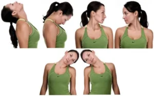 shoulder rolls and neck stretches