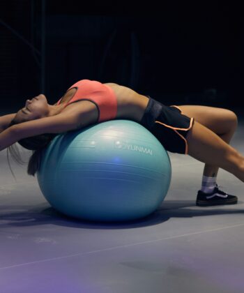 Seated Hip Circles Pose on the Yoga Ball.